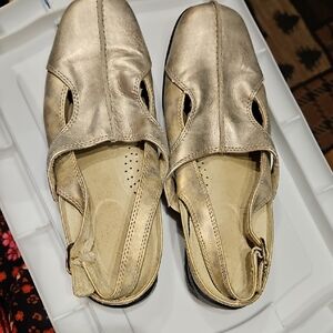 Easy Street Gold Women's Flats